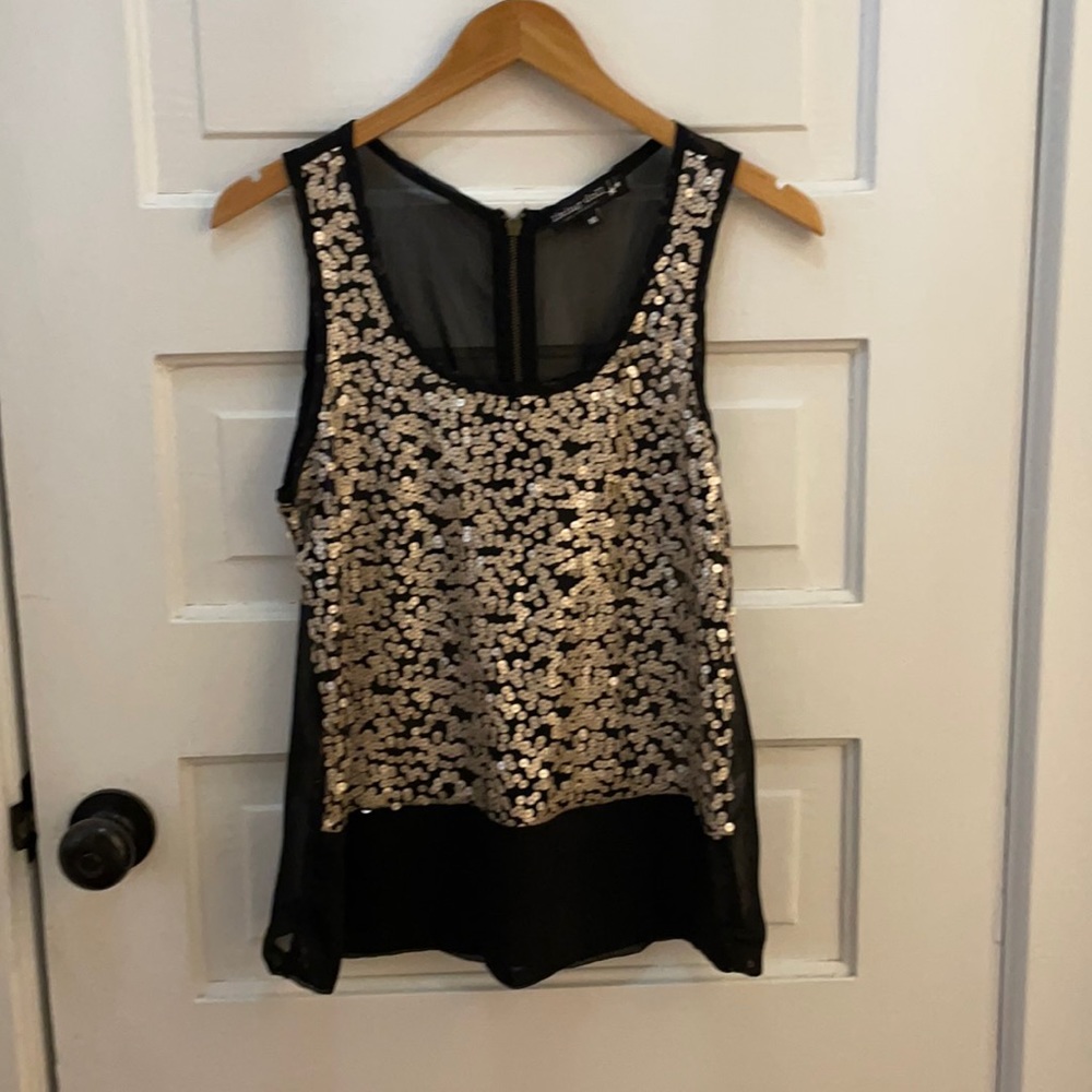 Sheer Sequin Top